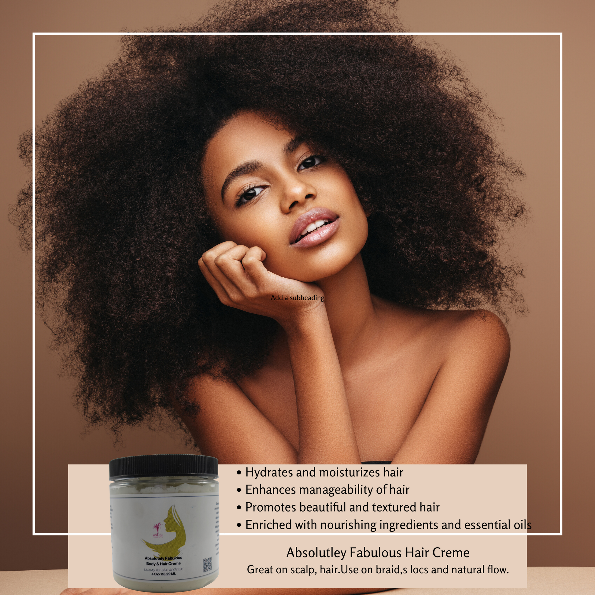 Hydrates and moisturizes hair Enhances manageability of hair Promotes beautiful and textured hair Enriched with nourishing ingredients and essential oil