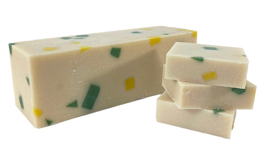 Unique blend of avocado oils and lemongrass fragrance with undertones of sage and other greens.  5.5 oz soap bar