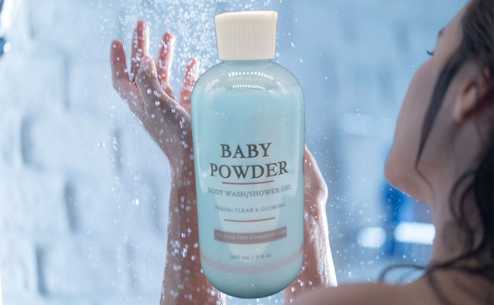 Baby Powder Body Wash / Shower Gel - MSCEE's  Naturals