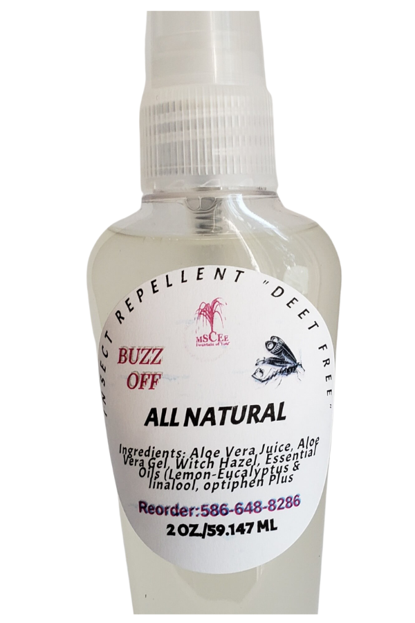 Buzz Off Bug Repellent  All natural  Essential oil  aloe vera base