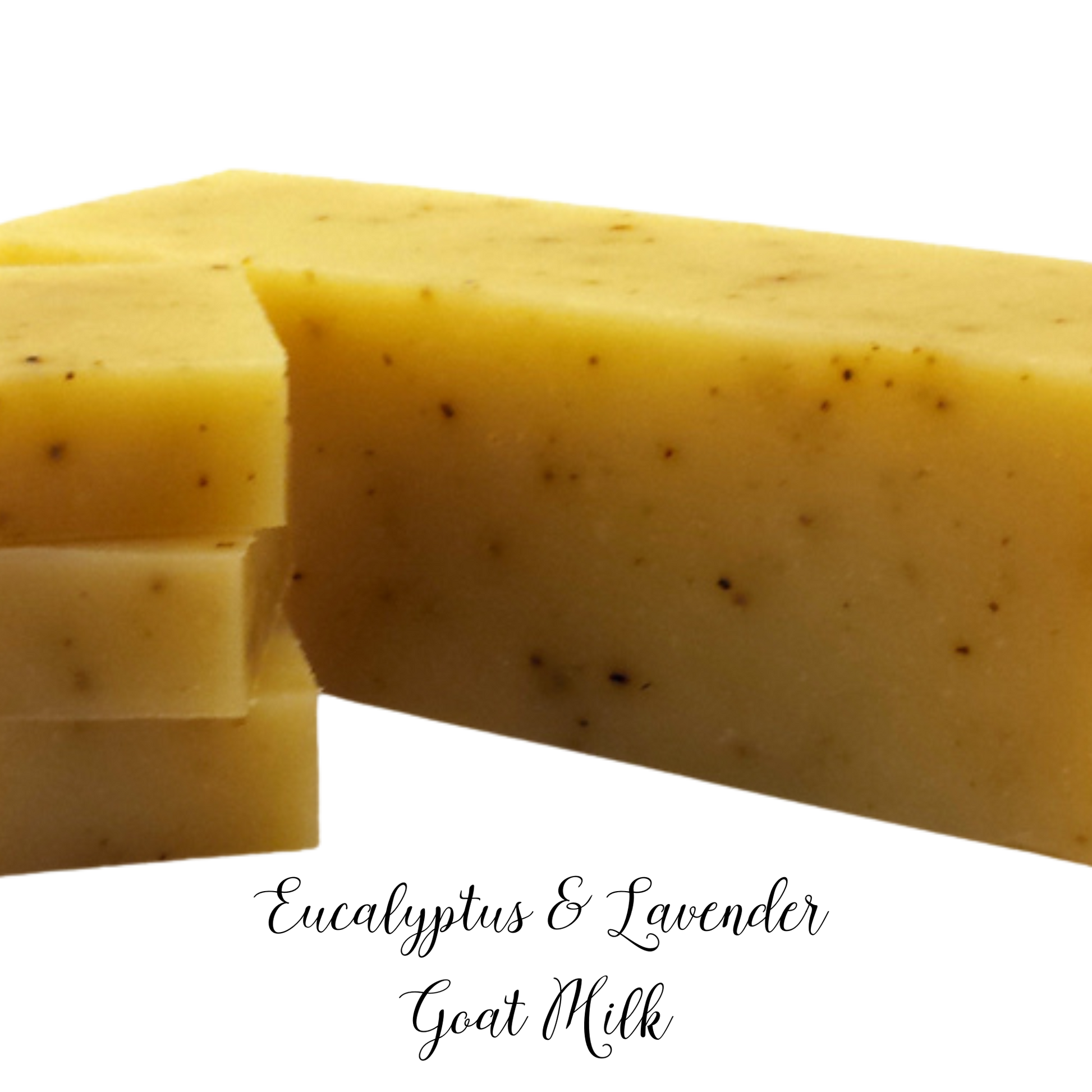 smells likeNatural eucalyptus oil mixed with lavender  for a very relaxing blend. 4.5 oz bar soap